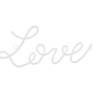 Neon LED – Love, biały, 61×27,4 cm