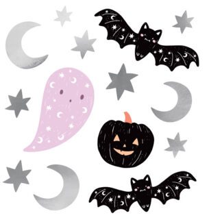Naklejki na ścianę Halloween (1 op. / 4 szt.)