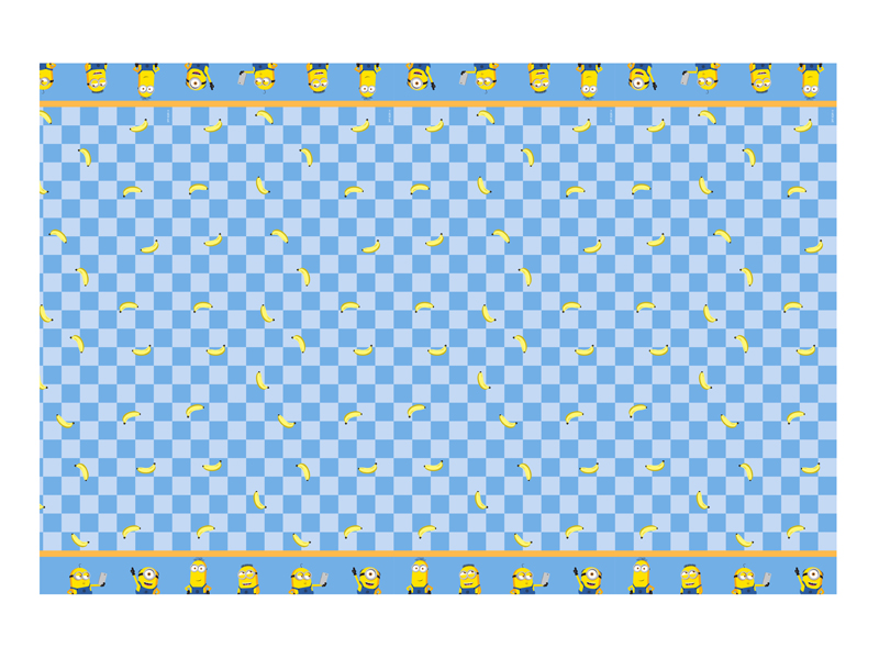 Obrus papierowy Minionki, 180 x 120 cm, mix