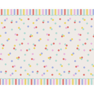 Obrus papierowy Konfetti, 180x120 cm, mix