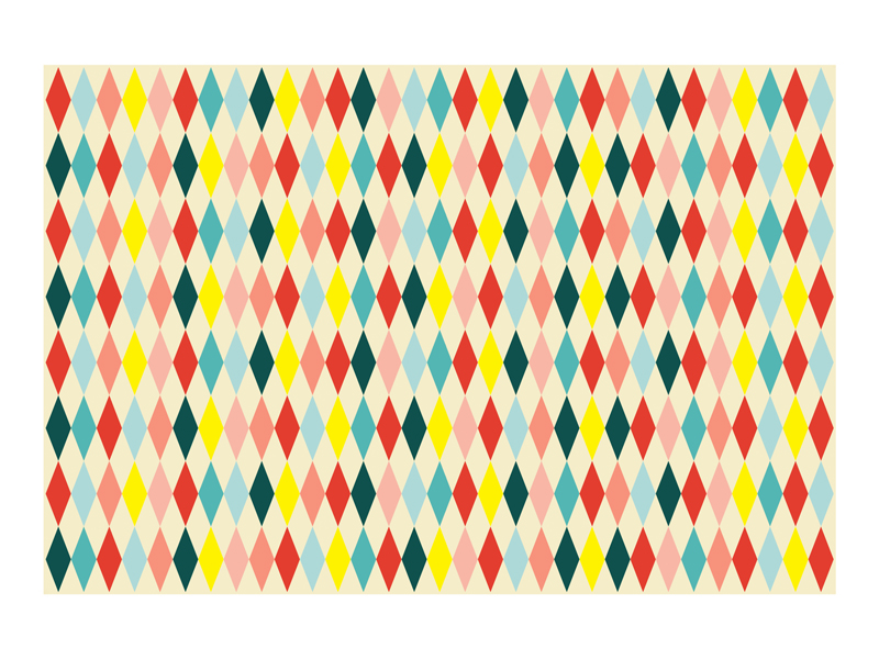 Obrus papierowy Romby, mix, 180 x 120 cm