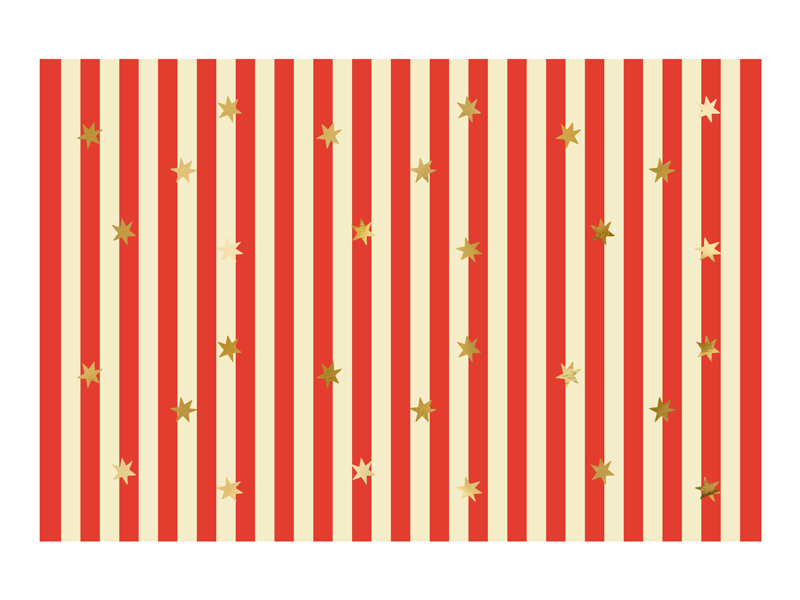Obrus papierowy Pasy z gwiazdkami, mix, 180 x 120 cm