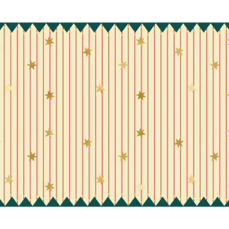 Obrus papierowy Pasy z gwiazdkami, mix, 180 x 120 cm
