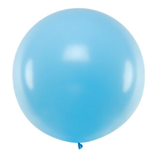 Balon okrągły 1m, Pastel Sky-Blue