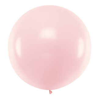 Balon okrągły 1m, Pastel Pale Pink