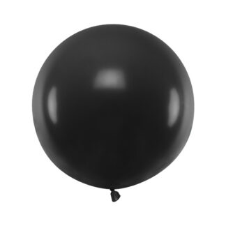 Balon okrągły 60 cm, Pastel Black