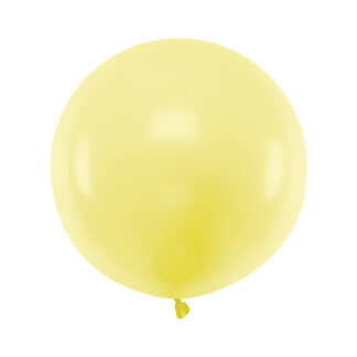 Balon okrągły 60cm, Pastel Light Yellow