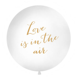 Balon 1 m, Love is in the air, biały