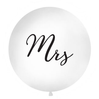 Balon 1 m, Mrs, biały