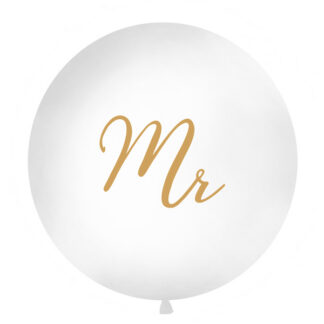 Balon 1 m, Mr, biały
