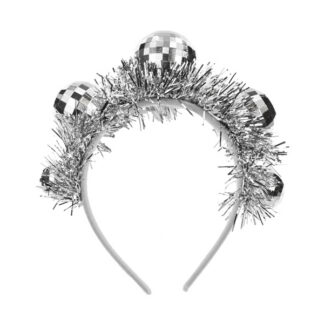 Opaska Kule Disco, 17.5×17.5 cm, srebrny