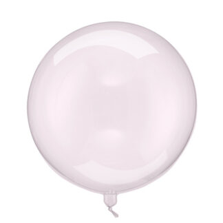 Balon Kula, 40cm, transparentny róż