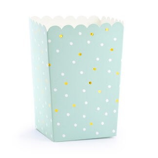 Pudełka na popcorn, mix, 7x7x12,5cm (1 op. / 6 szt.)