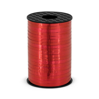 Wstążka plastikowa, czerwony, 5mm/225m