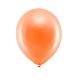 Balony Rainbow 23cm metalizowane, pomarańczowy (1 op. / 100 szt.)