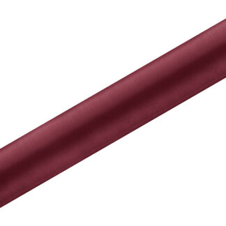 Satyna gładka, bordo, 0,36 x 9m (1 szt. / 9 mb.)