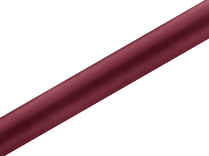 Satyna gładka, bordo, 0,36 x 9m (1 szt. / 9 mb.)