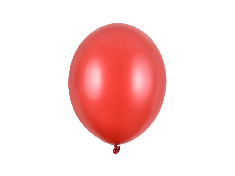 Balony Strong 27cm, Metallic Poppy Red (1 op. / 50 szt.)