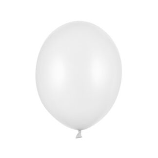 Balony Strong 27cm, Metallic Pure White (1 op. / 100 szt.)