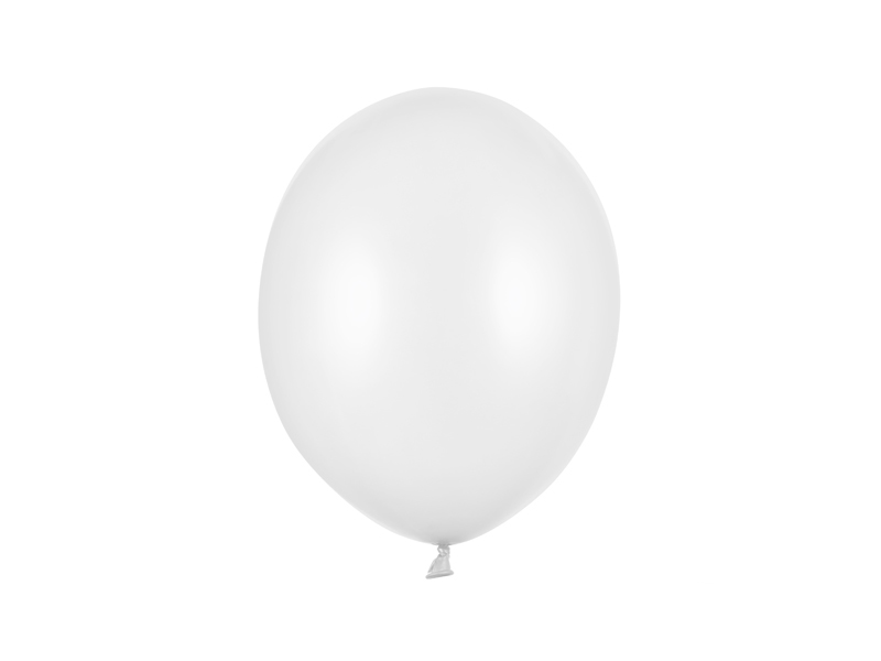 Balony Strong 27cm, Metallic Pure White (1 op. / 100 szt.)