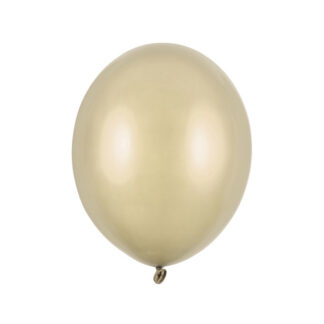 Balony Strong 27 cm, Metallic Cold Gold (1 op. / 10 szt.)