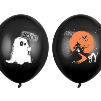 Balony 30cm, Duszek, Pastel Black (1 op. / 6 szt.)