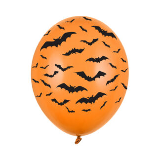 Balony 30cm, Nietoperze, Pastel M. Orange (1 op. / 50 szt.)