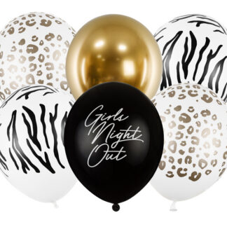 Balony 30cm, Girls Night Out, mix (1 op. / 6 szt.)
