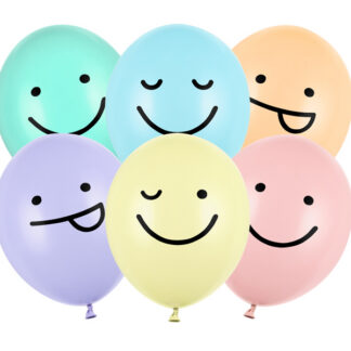 Balony 30 cm, Buźki, mix (1 op. / 50 szt.)