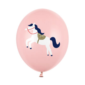 Balony 30 cm, Konik, Pastel Pale Pink (1 op. / 50 szt.)