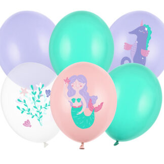 Balony 30 cm, Morski Świat, mix (1 op. / 6 szt.)