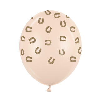 Balony 30 cm, Podkowy, alabastrowy (1 op. / 50 szt.)