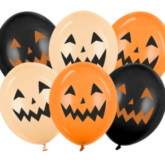 Balony 30 cm, Dynie, mix (1 op. / 6 szt.)