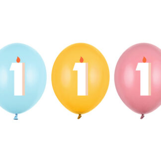 Balony 30 cm, 1, mix (1 op. / 50 szt.)