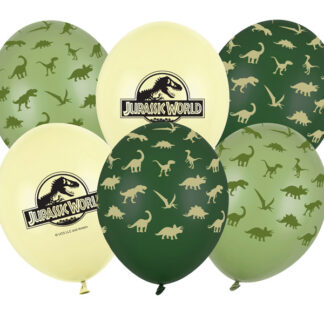 Balony 30 cm, Jurassic World, mix (1 op. / 6 szt.)