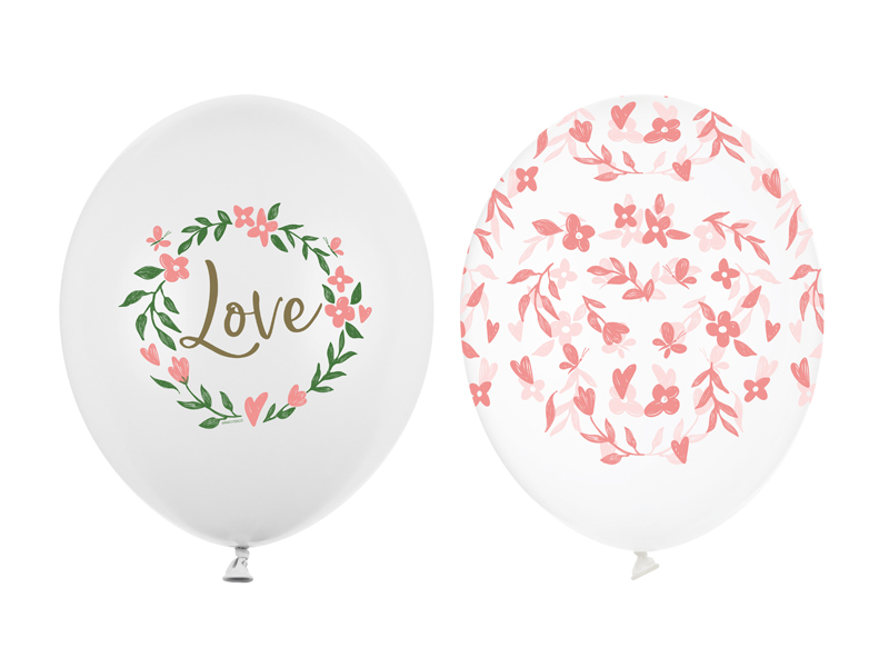 Balony 30 cm, Love, mix (1 op. / 50 szt.)