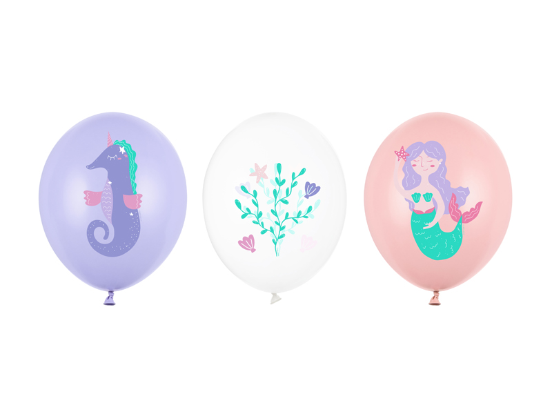 Balony 30 cm, Morski Świat, mix (1 op. / 50 szt.)