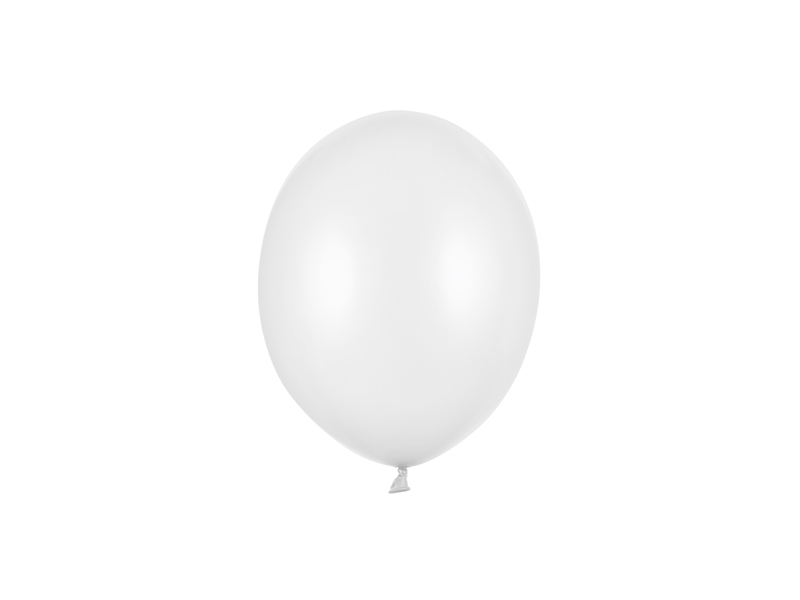 Balony Strong 12cm, Metallic Pure White (1 op. / 100 szt.)