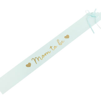 Szarfa Mom to be, jasny tiffany blue, 75 cm