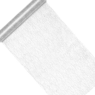 Siatka dekoracyjna – Fibra, srebrny, 0,36x9m