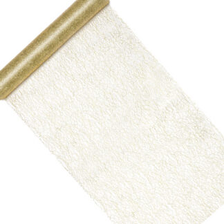 Siatka dekoracyjna – Fibra, złoty, 0,36x9m