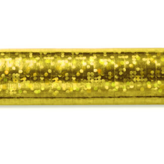Serpentyny holograficzne, złoty, 3,8m (1 op. / 18 szt.)