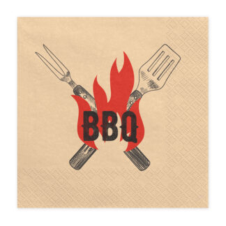 Serwetki BBQ, 33×33 cm, mix (1 op. / 20 szt.)