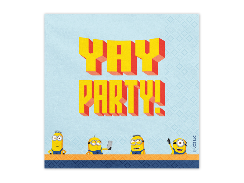Serwetki Minionki, 33x33 cm, mix (1 op. / 20 szt.)