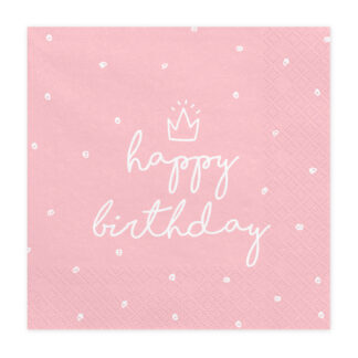 Serwetki Happy Birthday, 33x33 cm (1 op. / 20 szt.)