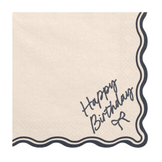 Serwetki Happy Birthday Kokarda, 33×33 cm, mix (1 op. / 12 szt.)