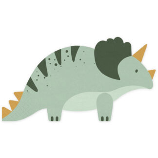 Serwetki Triceratops, 18x10 cm, mix (1 op. / 12 szt.)