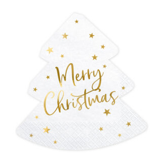 Serwetki Choinka - Merry Christmas, 16x16,5cm (1 op. / 20 szt.)