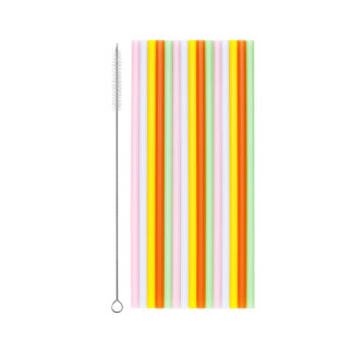 Słomki plastikowe, 20 cm, mix (1 op. / 30 szt.)