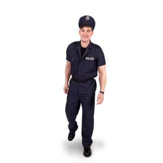 Strój Policjant, granatowy, rozmiar L